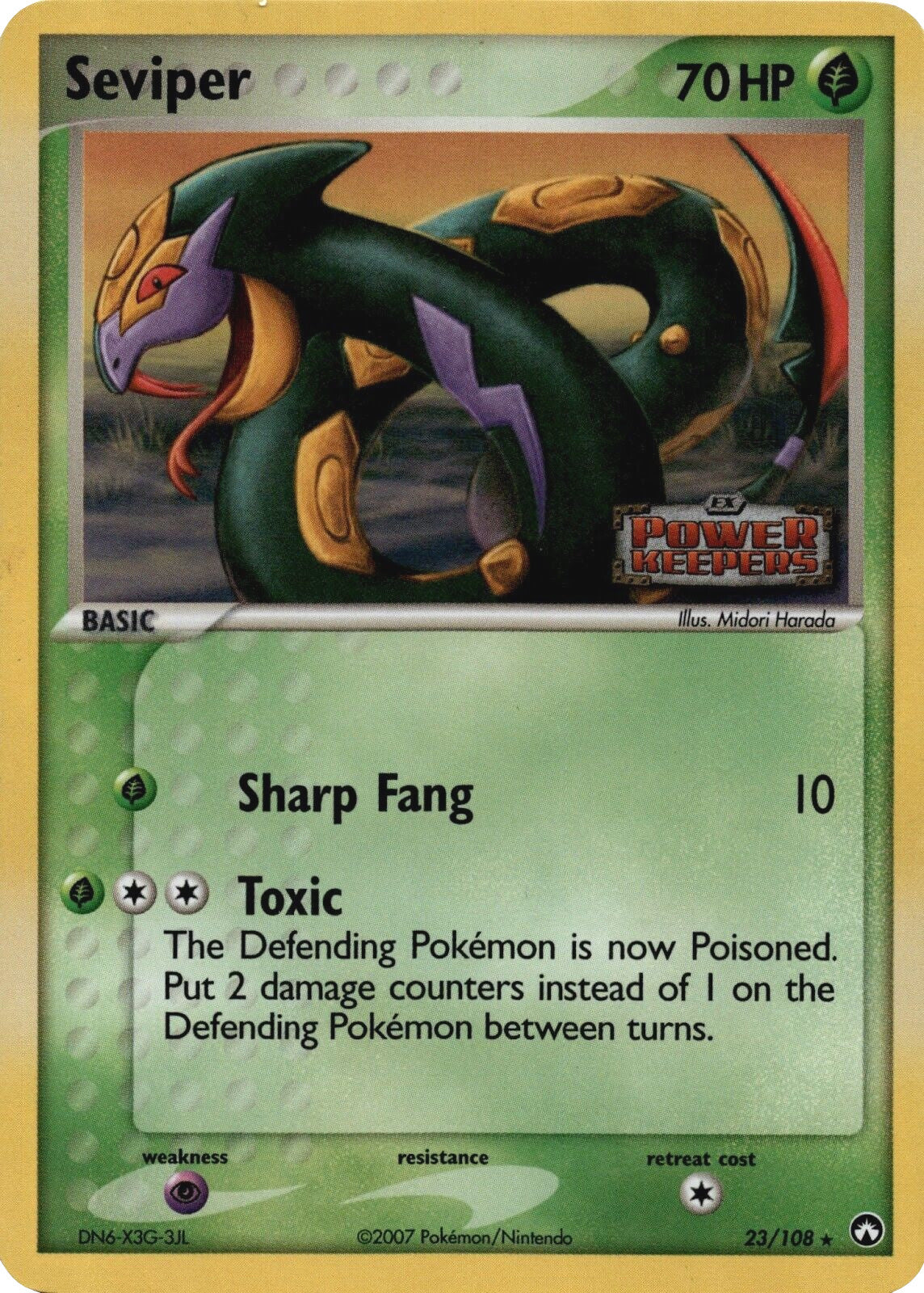 Seviper (23/108) (Stamped) [EX: Power Keepers] | Mindsight Gaming