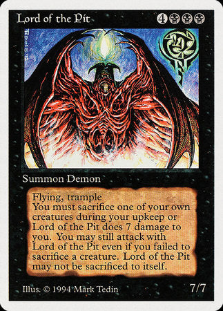 Lord of the Pit [Summer Magic / Edgar] | Mindsight Gaming