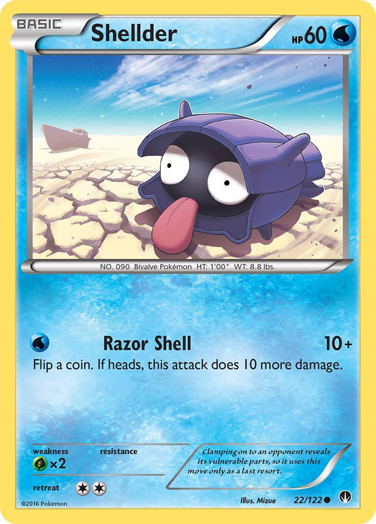 Shellder (22/122) [XY: BREAKpoint] | Mindsight Gaming