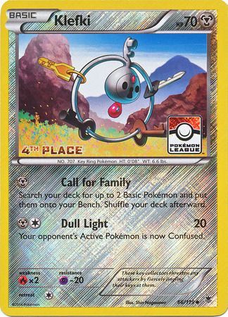 Klefki (66/119) (League Promo 4th Place) [XY: Phantom Forces] | Mindsight Gaming