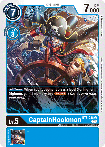 CaptainHookmon [BT8-028] [New Awakening] | Mindsight Gaming