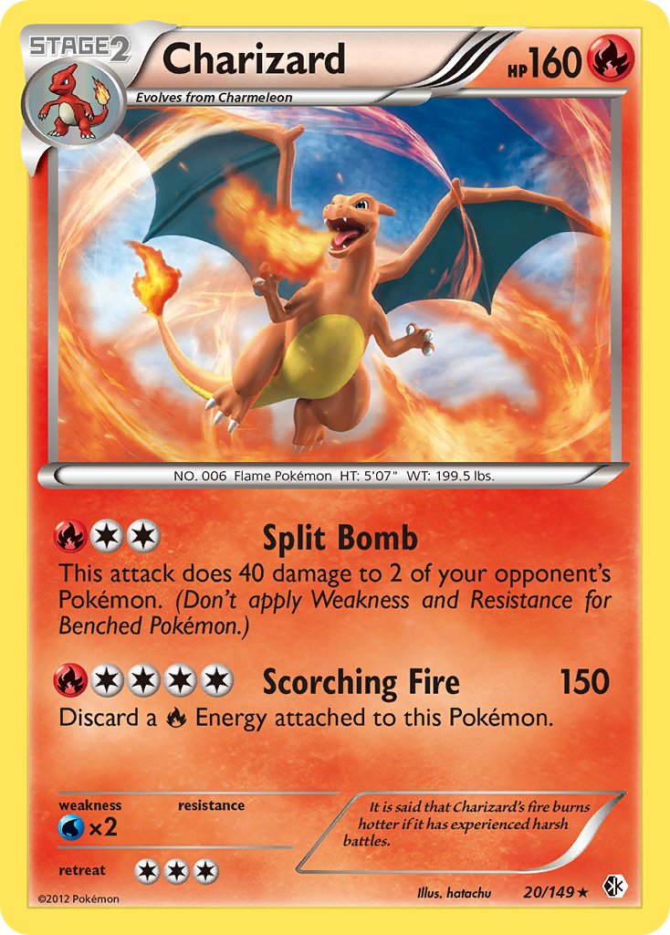 Charizard (20/149) (Cosmos Holo) (Blister Exclusive) [Black & White: Boundaries Crossed] | Mindsight Gaming