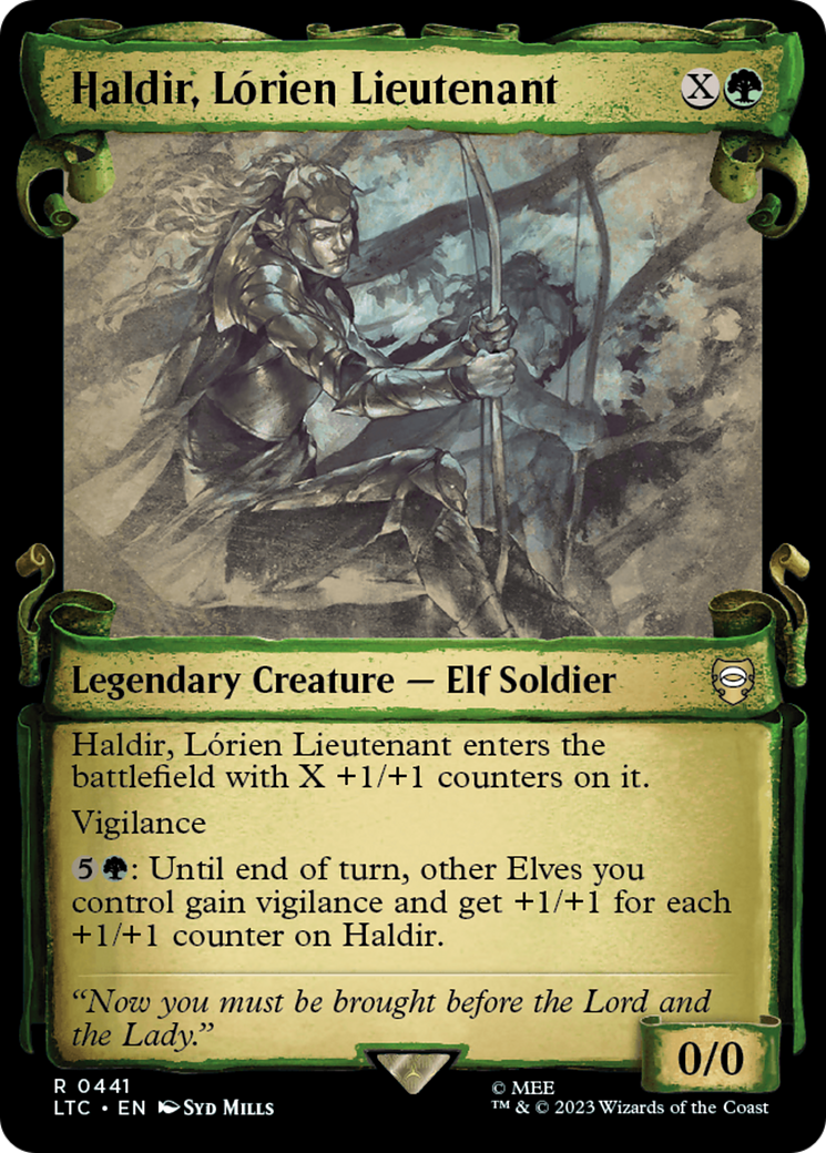 Haldir, Lorien Lieutenant [The Lord of the Rings: Tales of Middle-Earth Commander Showcase Scrolls] | Mindsight Gaming