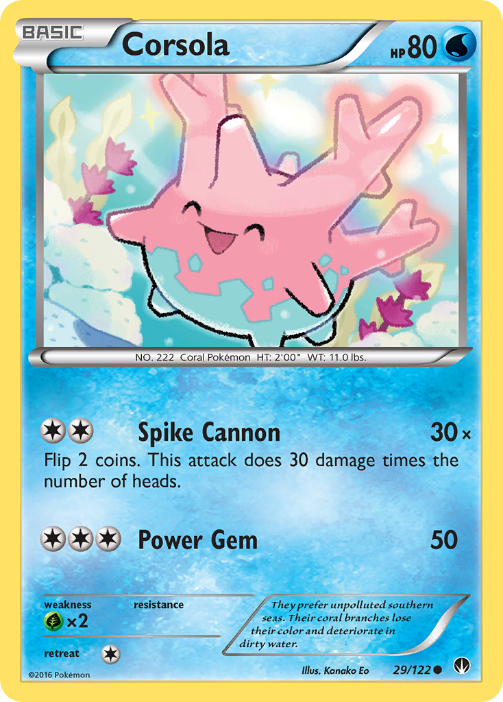 Corsola (29/122) [XY: BREAKpoint] | Mindsight Gaming