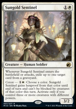 Sungold Sentinel (Promo Pack) [Innistrad: Midnight Hunt Promos] | Mindsight Gaming