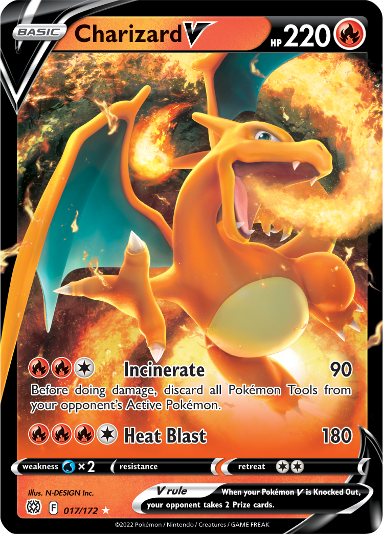 Charizard V (017/172) [Sword & Shield: Brilliant Stars] | Mindsight Gaming