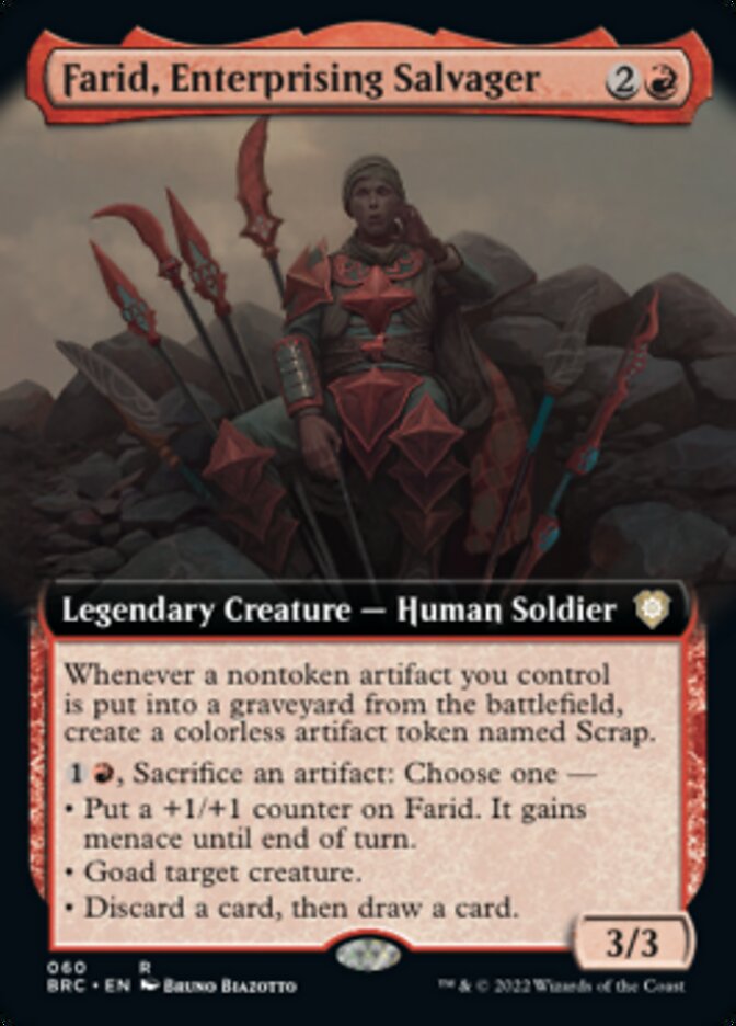 Farid, Enterprising Salvager (Extended Art) [The Brothers' War Commander] | Mindsight Gaming