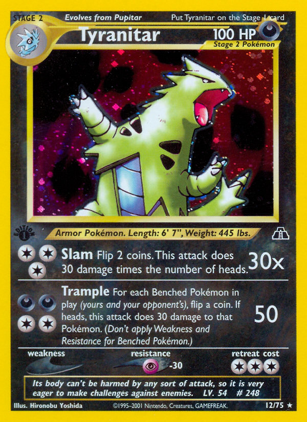 Tyranitar (12/75) [Neo Discovery 1st Edition] | Mindsight Gaming