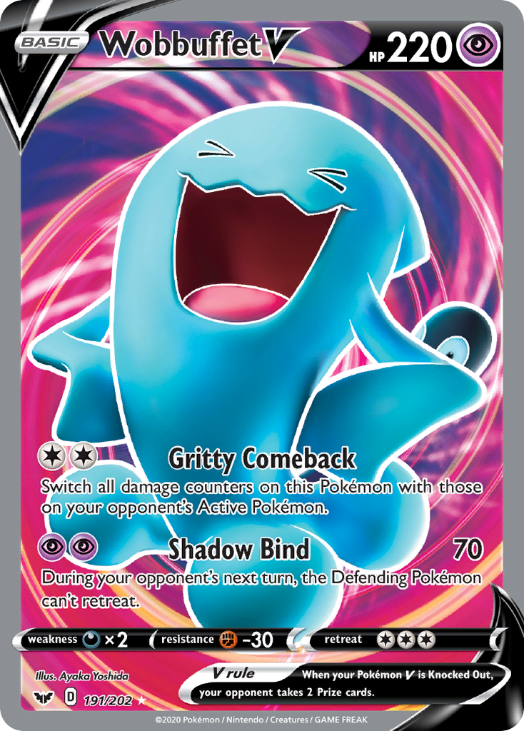 Wobbuffet V (191/202) [Sword & Shield: Base Set] | Mindsight Gaming