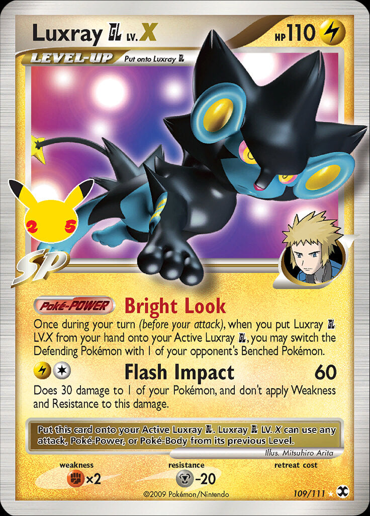 Luxray GL LV.X (109/111) [Celebrations: 25th Anniversary - Classic Collection] | Mindsight Gaming