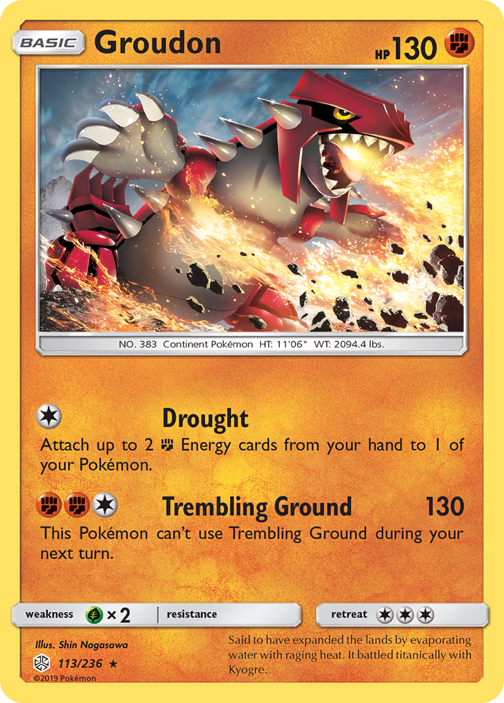 Groudon (113/236) [Sun & Moon: Cosmic Eclipse] | Mindsight Gaming