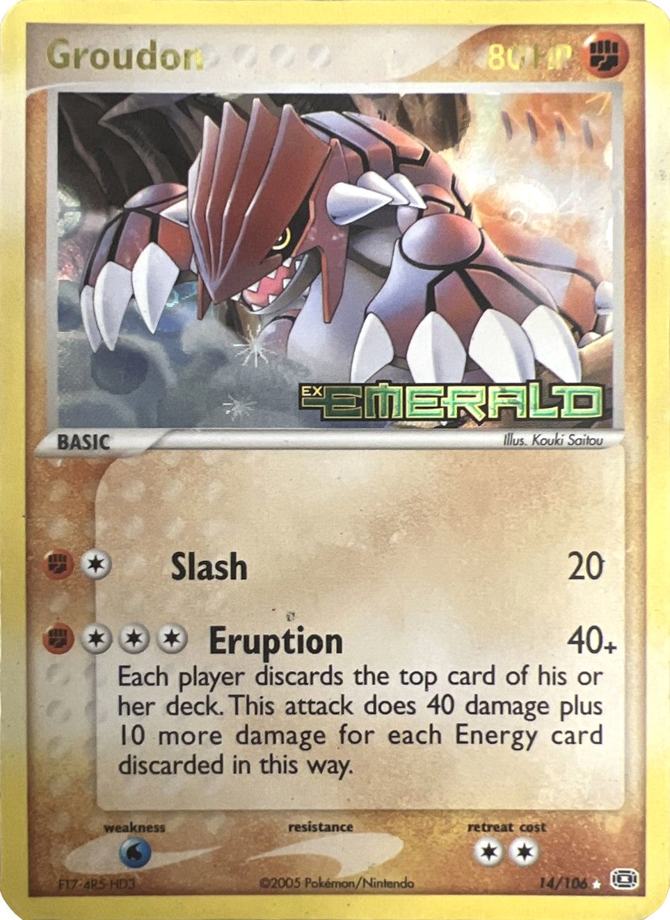 Groudon (14/106) (Stamped) [EX: Emerald] | Mindsight Gaming