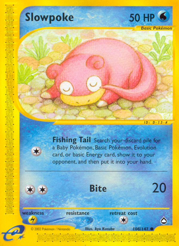 Slowpoke (108/147) [Aquapolis] | Mindsight Gaming