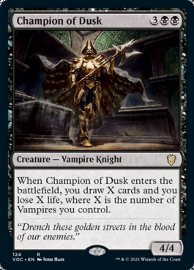 Champion of Dusk [Innistrad: Crimson Vow Commander] | Mindsight Gaming