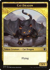 Cat Dragon // Dragon (007) Double-sided Token [Commander 2017 Tokens] | Mindsight Gaming