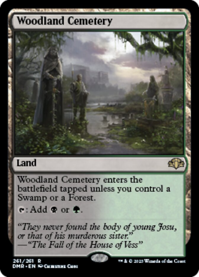 Woodland Cemetery [Dominaria Remastered] | Mindsight Gaming