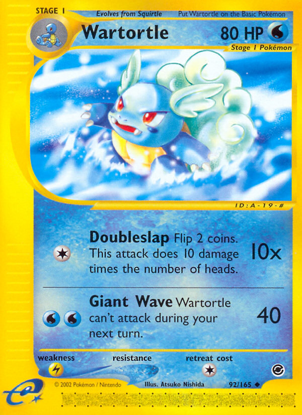 Wartortle (92/165) [Expedition: Base Set] | Mindsight Gaming