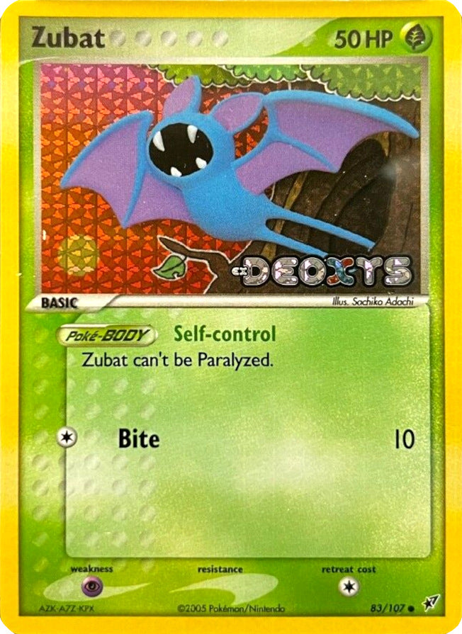 Zubat (83/107) (Stamped) [EX: Deoxys] | Mindsight Gaming