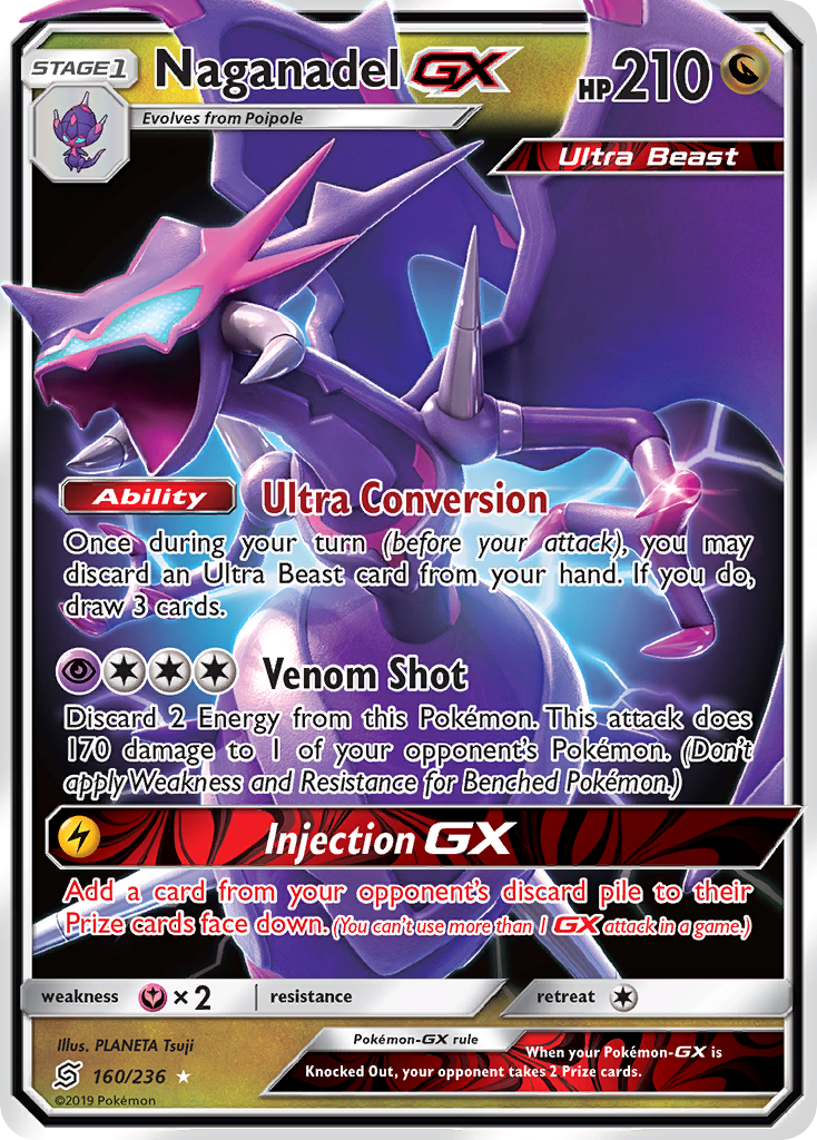 Naganadel GX (160/236) [Sun & Moon: Unified Minds] | Mindsight Gaming