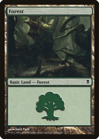 Forest (247a) [Zendikar] | Mindsight Gaming