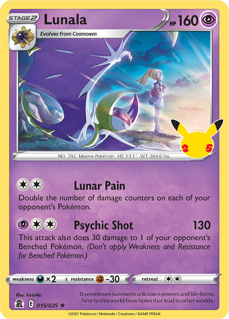 Lunala (015/025) [Celebrations: 25th Anniversary] | Mindsight Gaming