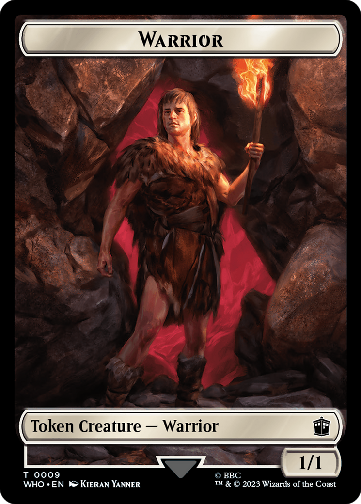 Warrior // Mark of the Rani Double-Sided Token [Doctor Who Tokens] | Mindsight Gaming