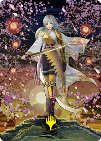 The Wandering Emperor 2 Art Card (Gold-Stamped Signature) [Kamigawa: Neon Dynasty Art Series] | Mindsight Gaming