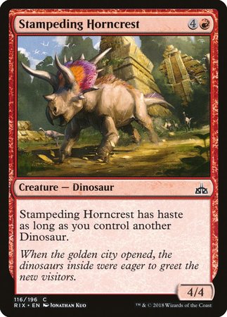 Stampeding Horncrest [Rivals of Ixalan] | Mindsight Gaming