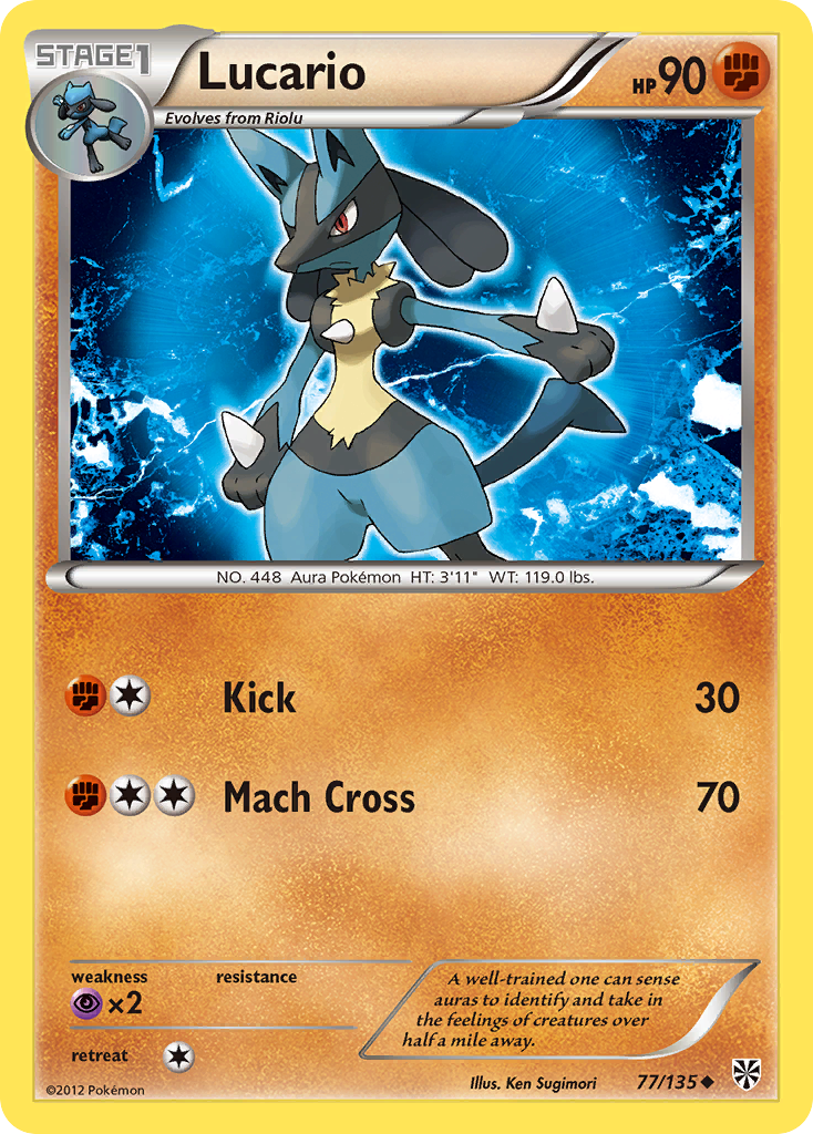 Lucario (77/135) [Black & White: Plasma Storm] | Mindsight Gaming