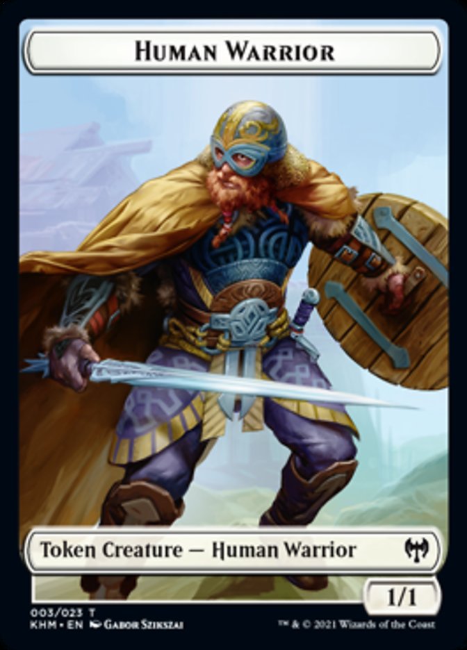 Human Warrior Token [Kaldheim] | Mindsight Gaming