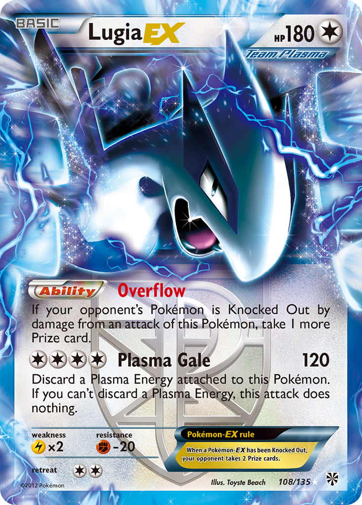 Lugia EX (108/135) [Black & White: Plasma Storm] | Mindsight Gaming