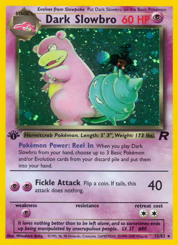 Dark Slowbro (12/82) [Team Rocket 1st Edition] | Mindsight Gaming