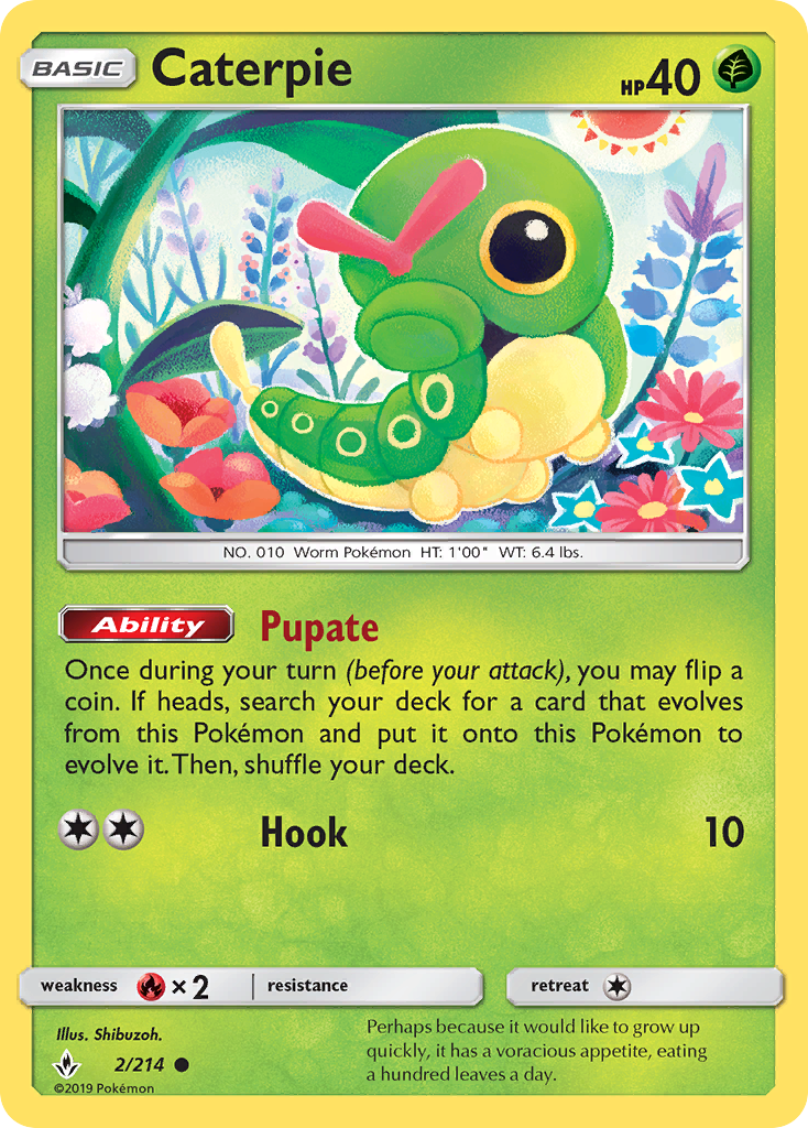 Caterpie (2/214) [Sun & Moon: Unbroken Bonds] | Mindsight Gaming