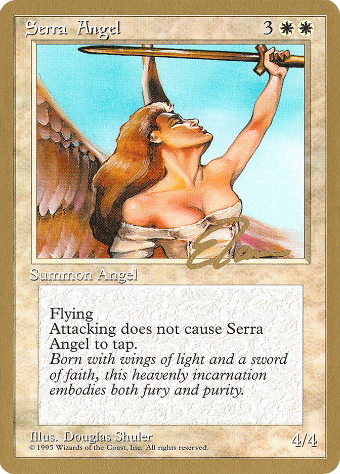 Serra Angel (Eric Tam) [Pro Tour Collector Set] | Mindsight Gaming