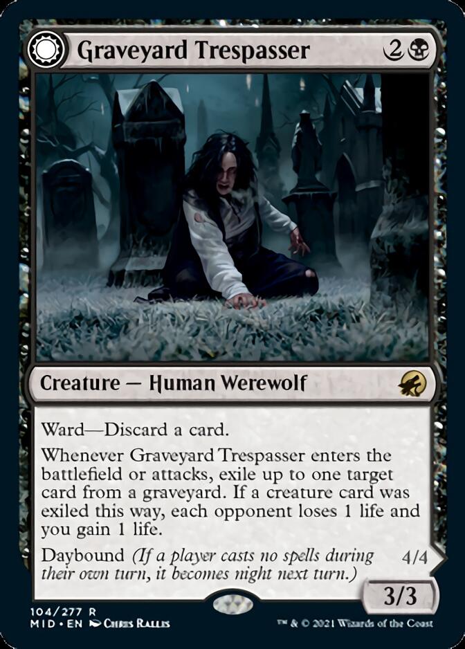 Graveyard Trespasser // Graveyard Glutton [Innistrad: Midnight Hunt] | Mindsight Gaming