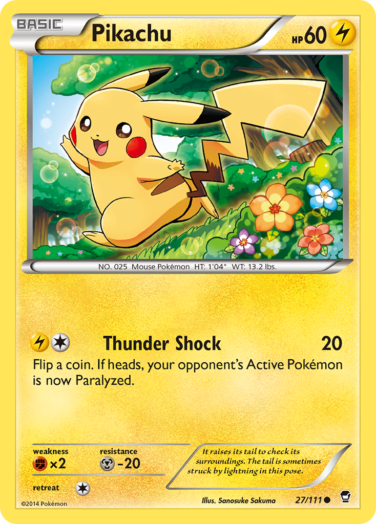 Pikachu (27/111) [XY: Furious Fists] | Mindsight Gaming