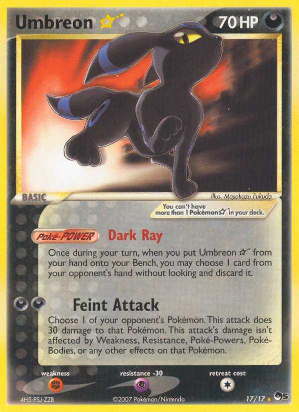 Umbreon Star (17/17) [POP Series 5] | Mindsight Gaming