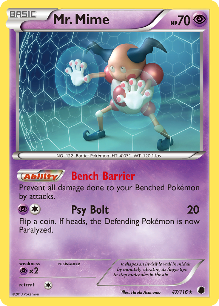 Mr. Mime (47/116) [Black & White: Plasma Freeze] | Mindsight Gaming