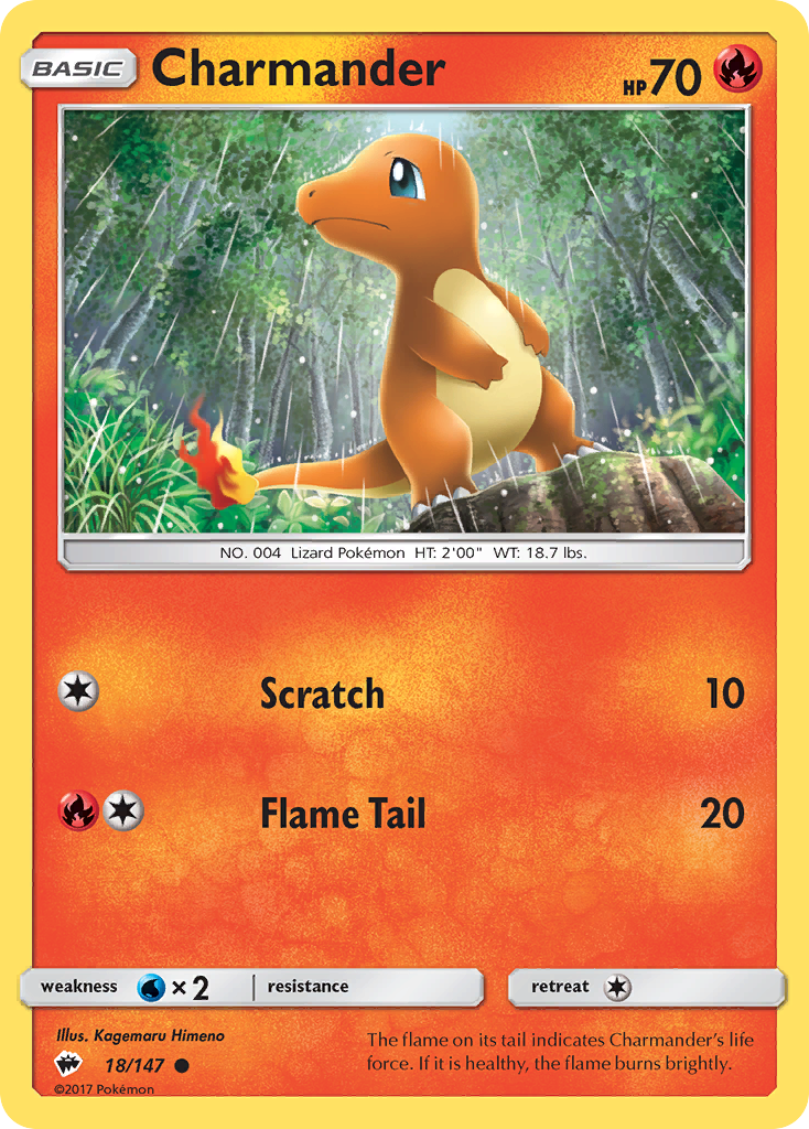 Charmander (18/147) [Sun & Moon: Burning Shadows] | Mindsight Gaming