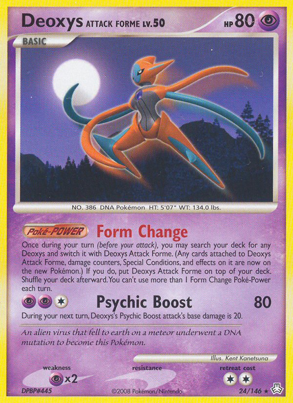 Deoxys Attack Forme (24/146) [Diamond & Pearl: Legends Awakened] | Mindsight Gaming