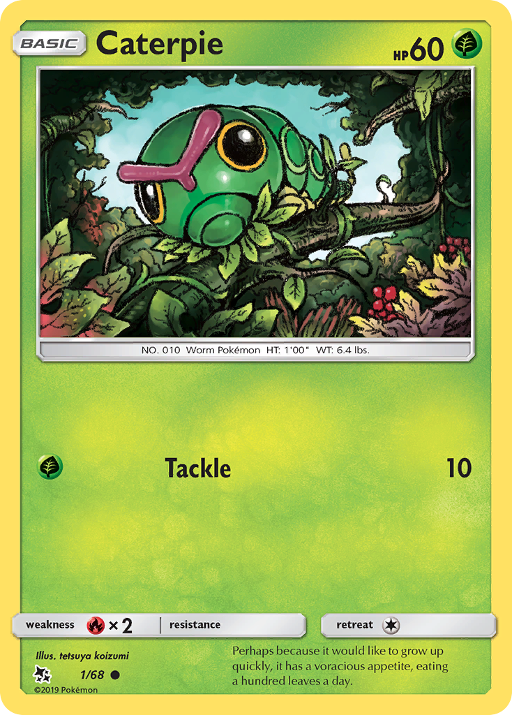 Caterpie (1/68) [Sun & Moon: Hidden Fates] | Mindsight Gaming