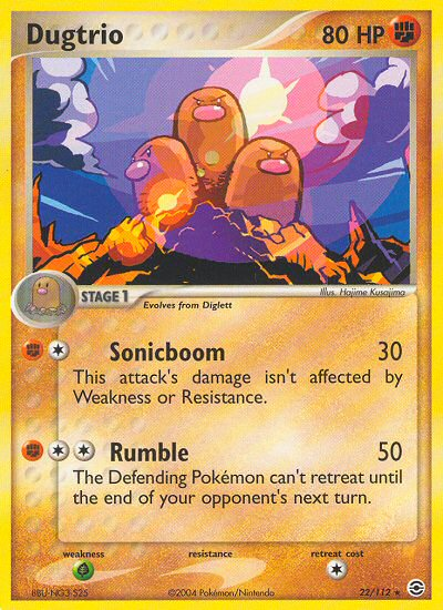 Dugtrio (22/112) [EX: FireRed & LeafGreen] | Mindsight Gaming