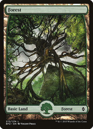 Forest (273) - Full Art [Battle for Zendikar] | Mindsight Gaming