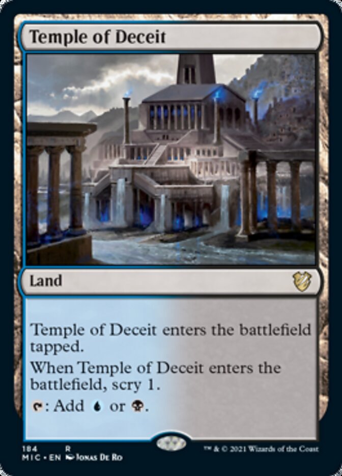 Temple of Deceit [Innistrad: Midnight Hunt Commander] | Mindsight Gaming