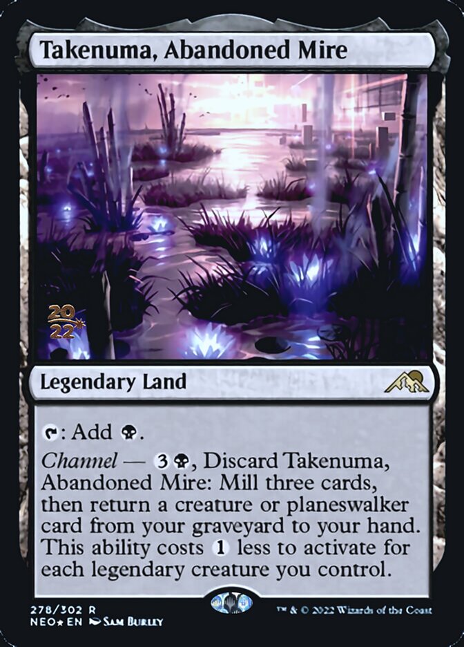 Takenuma, Abandoned Mire [Kamigawa: Neon Dynasty Prerelease Promos] | Mindsight Gaming