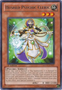 Hushed Psychic Cleric [EXVC-EN027] Rare | Mindsight Gaming