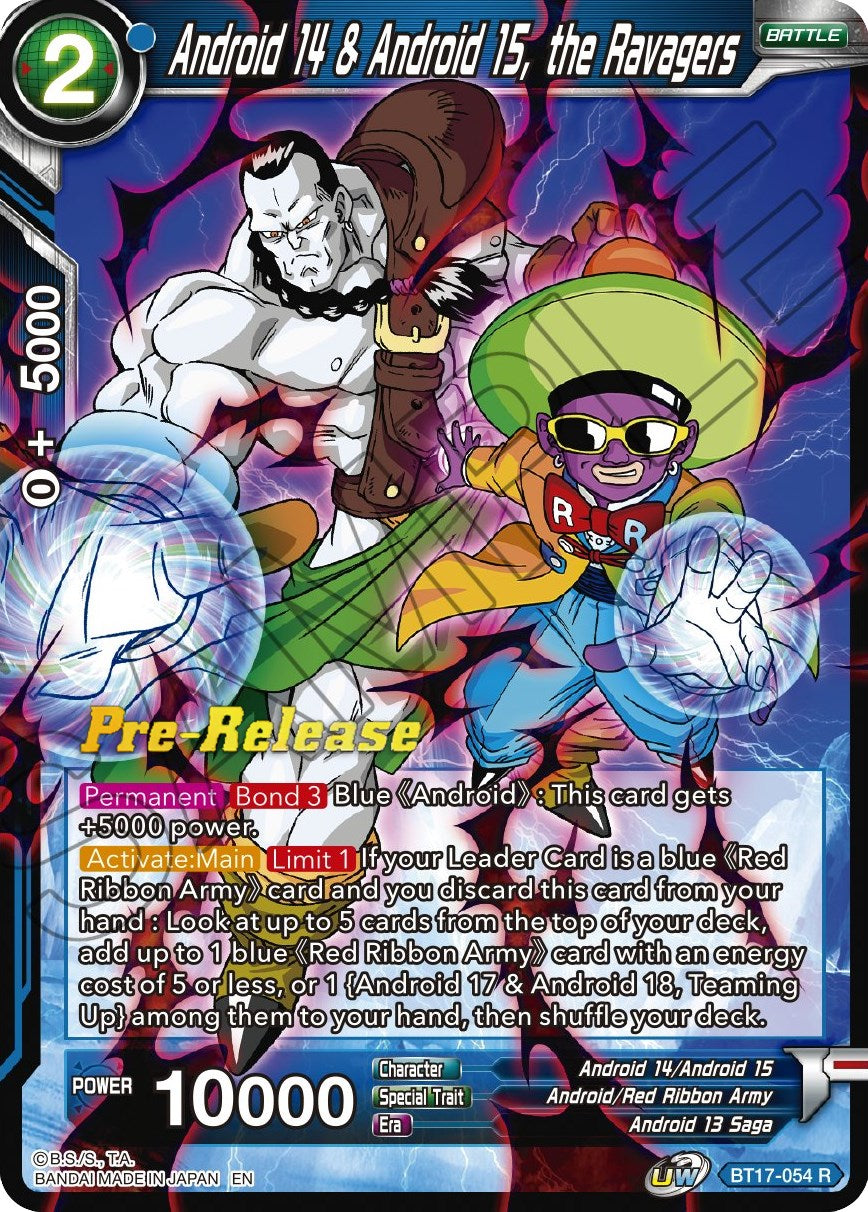 Android 14 & Android 15, the Ravagers (BT17-054) [Ultimate Squad Prerelease Promos] | Mindsight Gaming