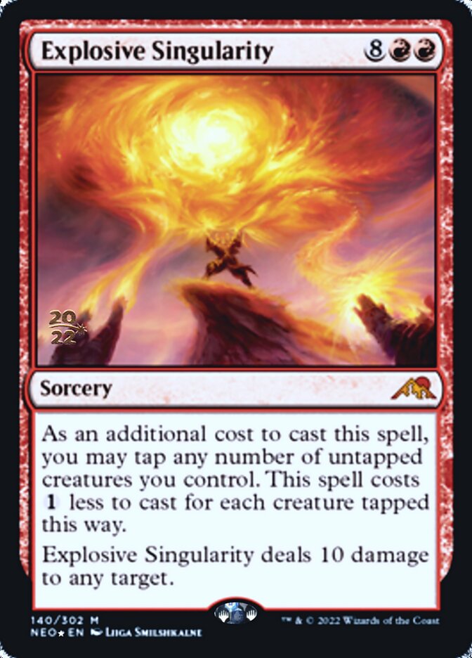 Explosive Singularity [Kamigawa: Neon Dynasty Prerelease Promos] | Mindsight Gaming