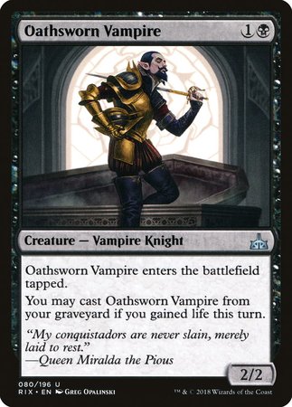 Oathsworn Vampire [Rivals of Ixalan] | Mindsight Gaming