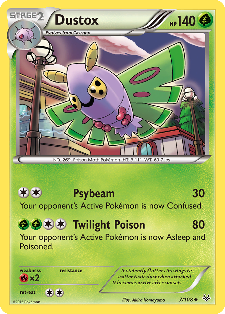 Dustox (7/108) [XY: Roaring Skies] | Mindsight Gaming